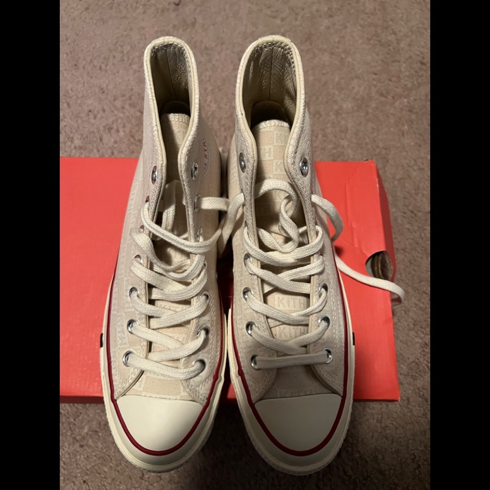 Brand New Never Worn KITH Womens White Converse Hightops